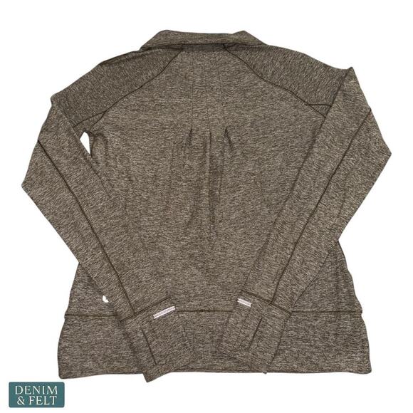 Lululemon Rush Hour 1/2 Zip Pullover Sweatshirt Olive Green Size 8 ~ EUC!! - Picture 4 of 16
